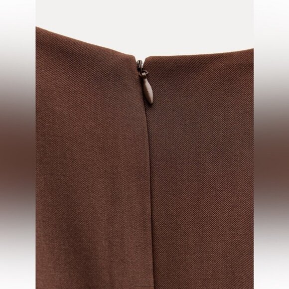 ZARA BOX PLEAT MINI DRESS - Picture 10 of 10